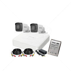 Kit Hikvision Essential 2 Cámaras sin Micrófono 2MP (1080P)