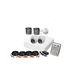 Kit Hikvision Standard 4 Cámaras con Micrófono 5MP (3K)