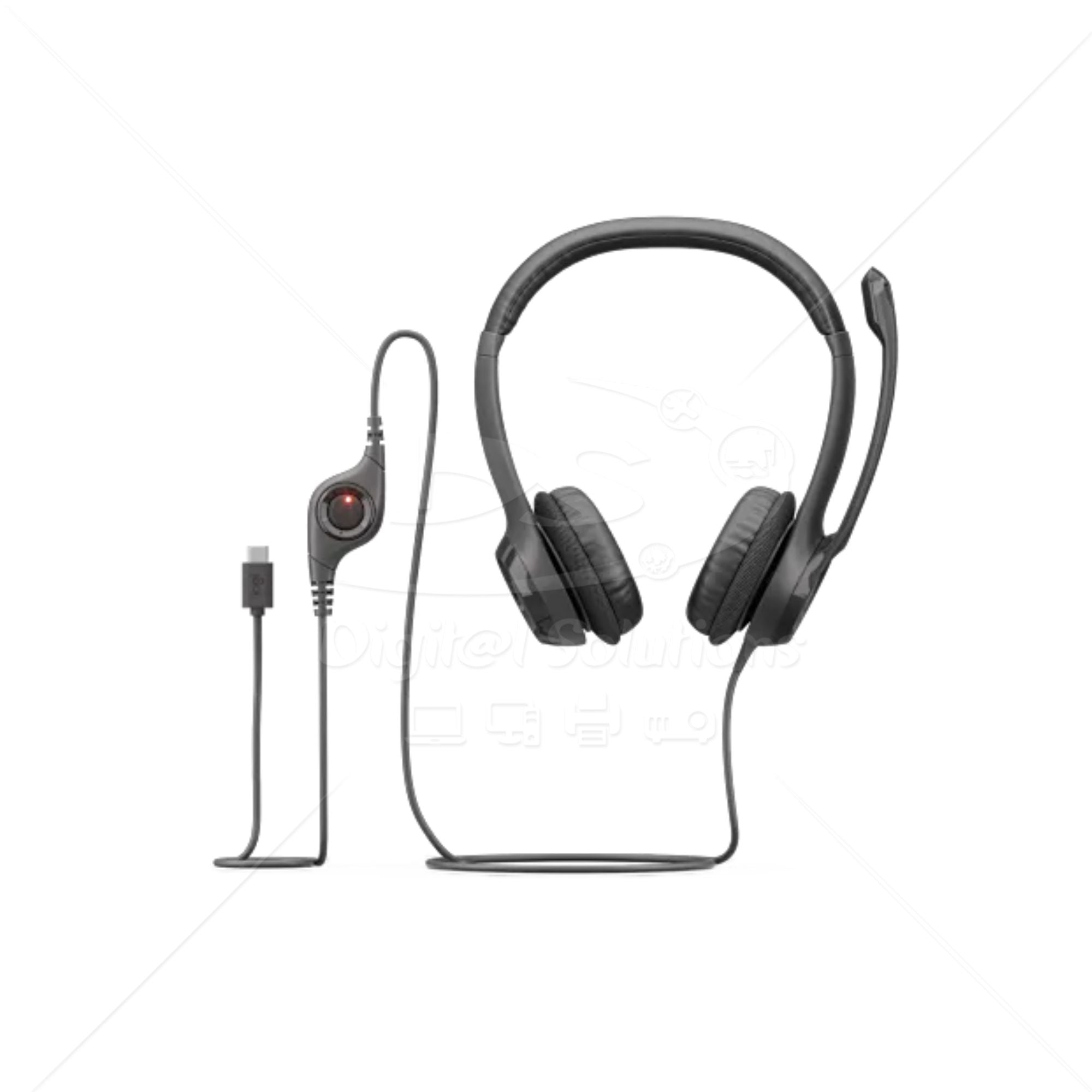 Audífonos con micrófono y cable H390 de Logitech tipo C