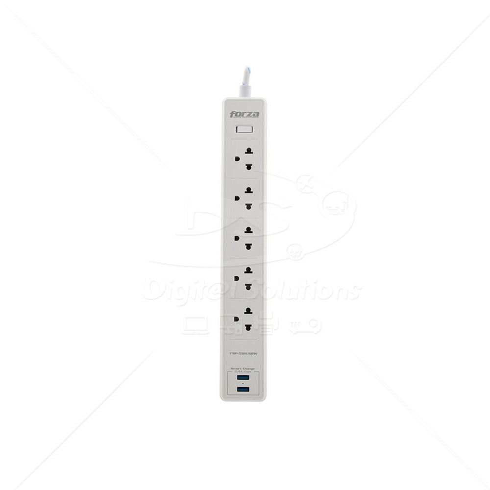 Regleta Forza FSP-512USBW 5 Sal+ 2 USB