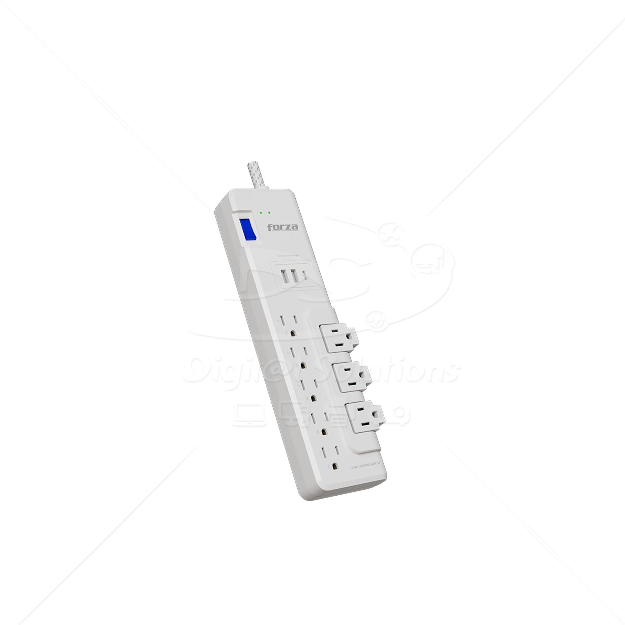 Regleta Forza FSP-821RUSBCW 8 Sal+3 USB