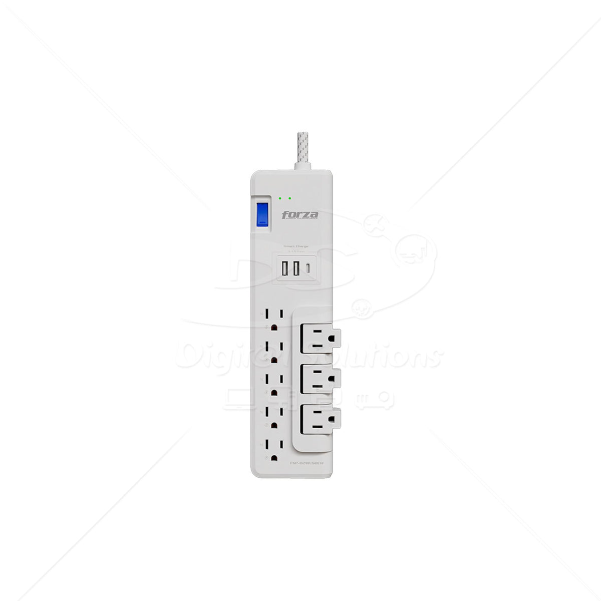 Regleta Forza FSP-821RUSBCW 8 Sal+3 USB