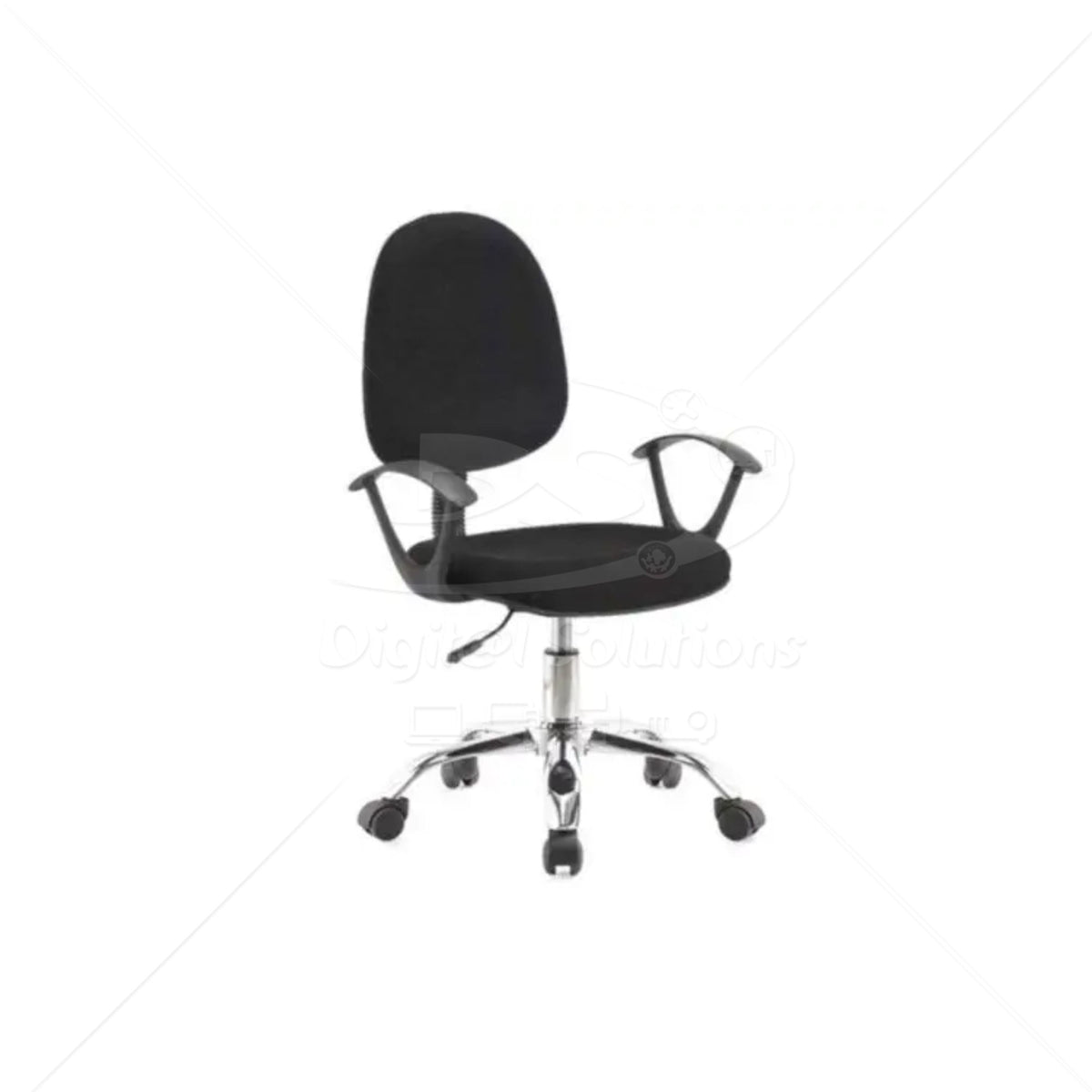 SILLA SECRETARIAL BASE METAL C-602 BK