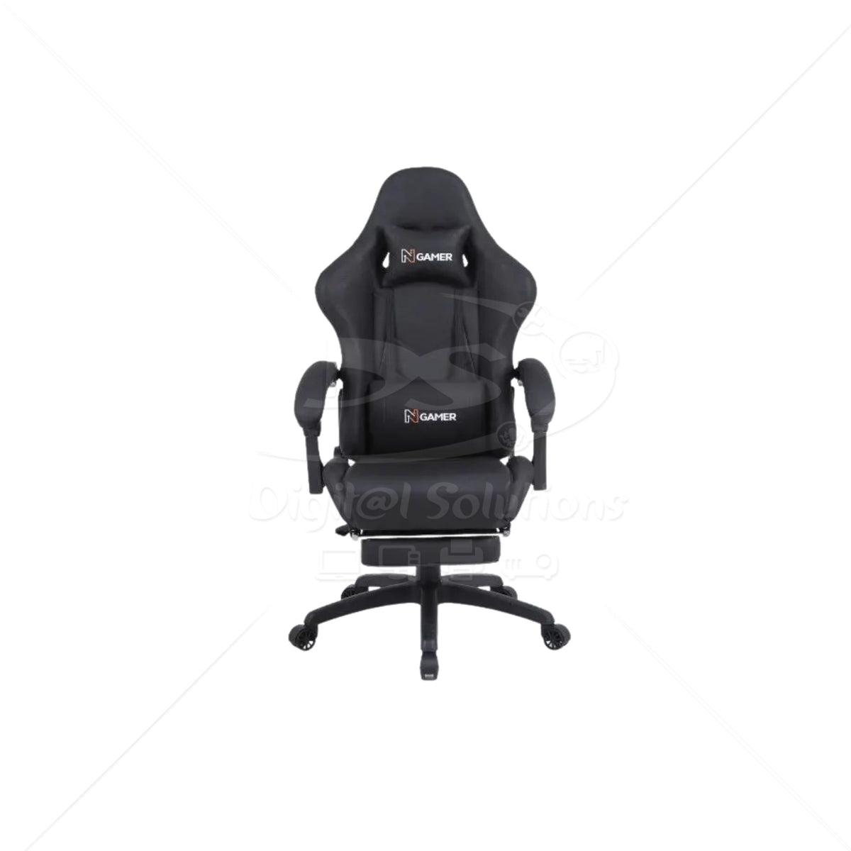 Silla Gamer Nenotech A65656 GAMING Plus color Negro con Reposa Pies
