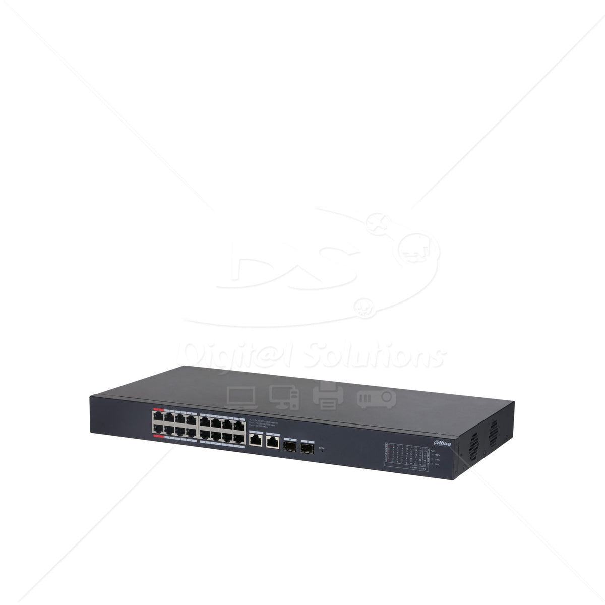Switch 16P GE ADM POE 190W DAHUA DH-CS4220-16GT-190