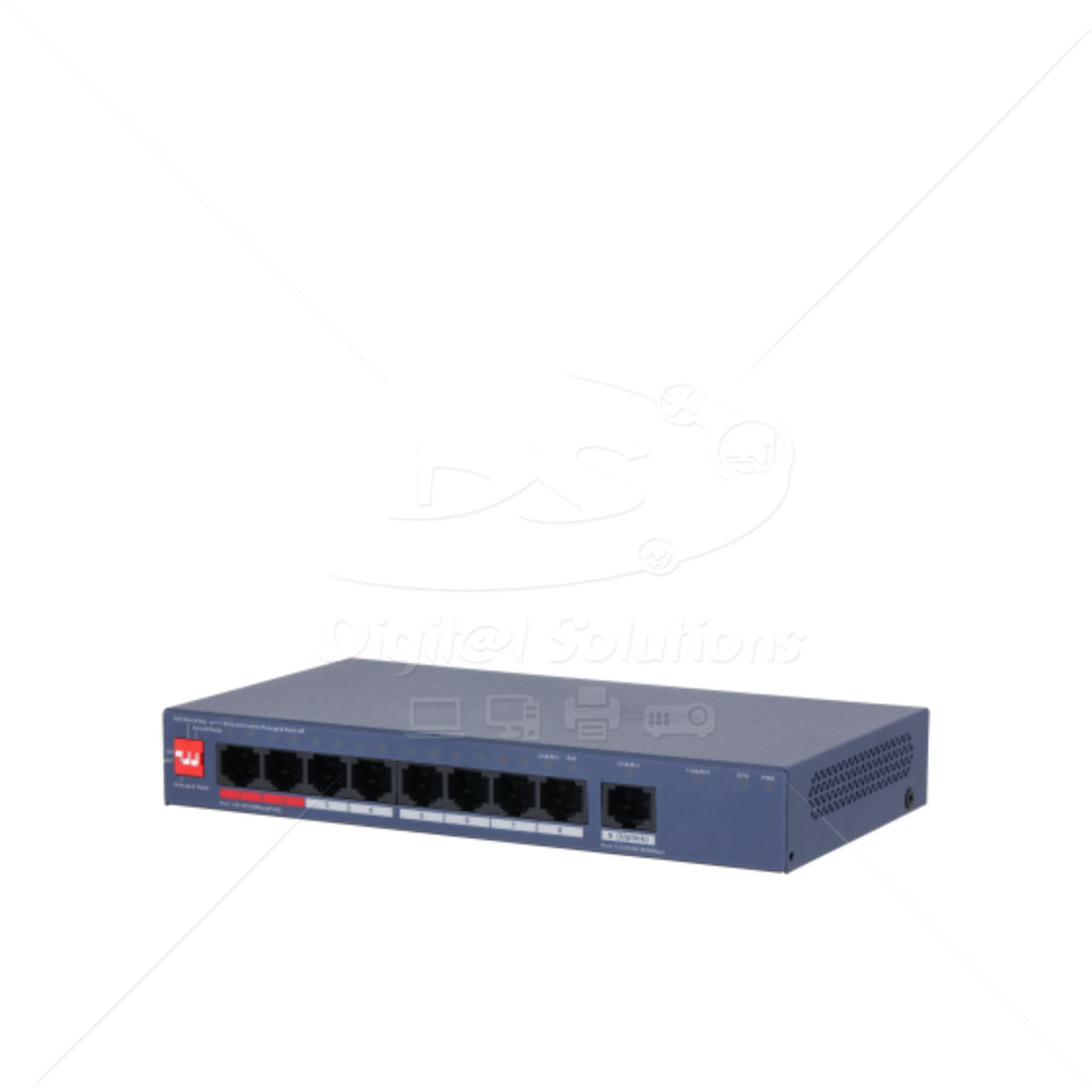 Switch 8P GE ADM POE 110W DAHUA DH-CS4009-8ET1G-110