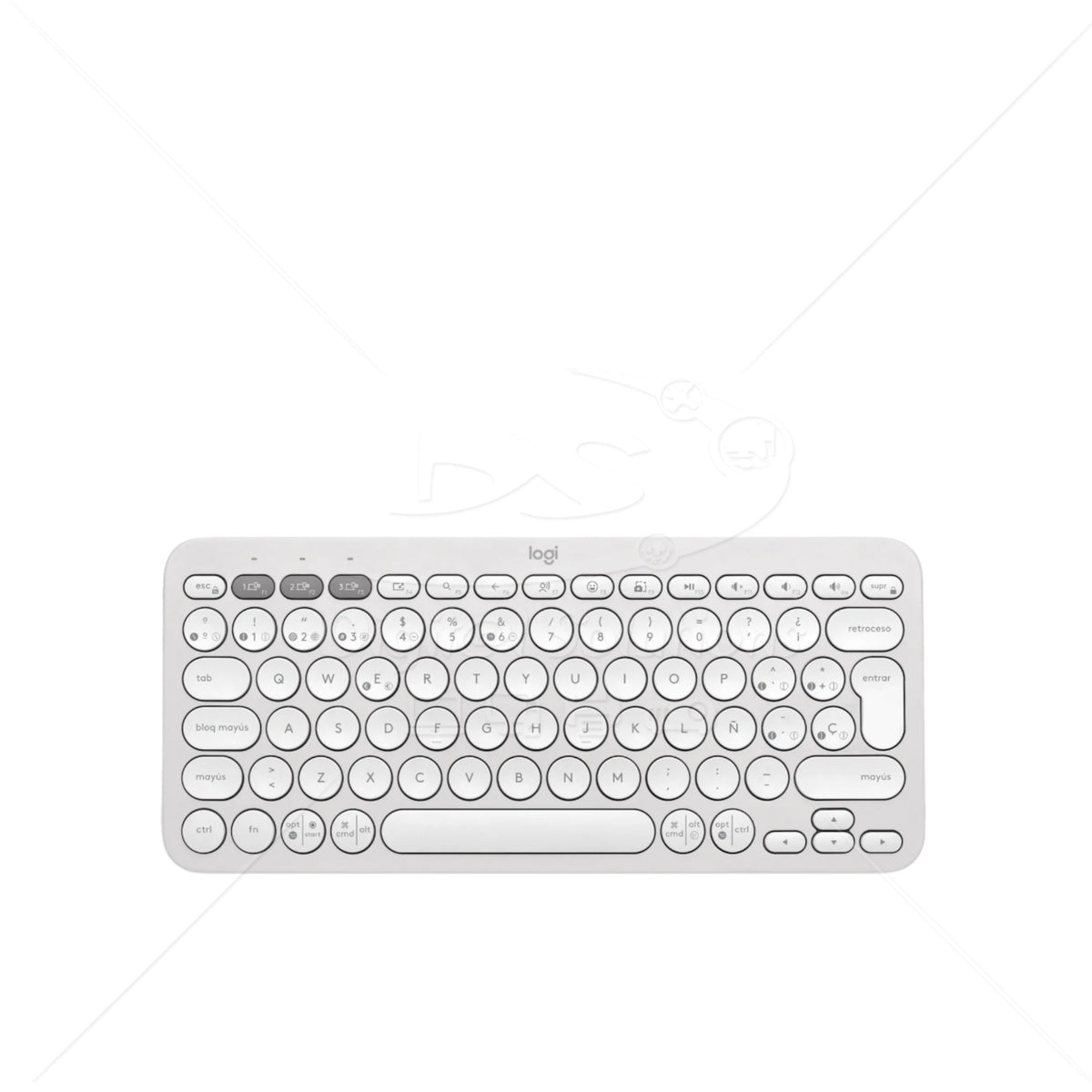 Teclado Bluetooth Logitech K380S color Blanco