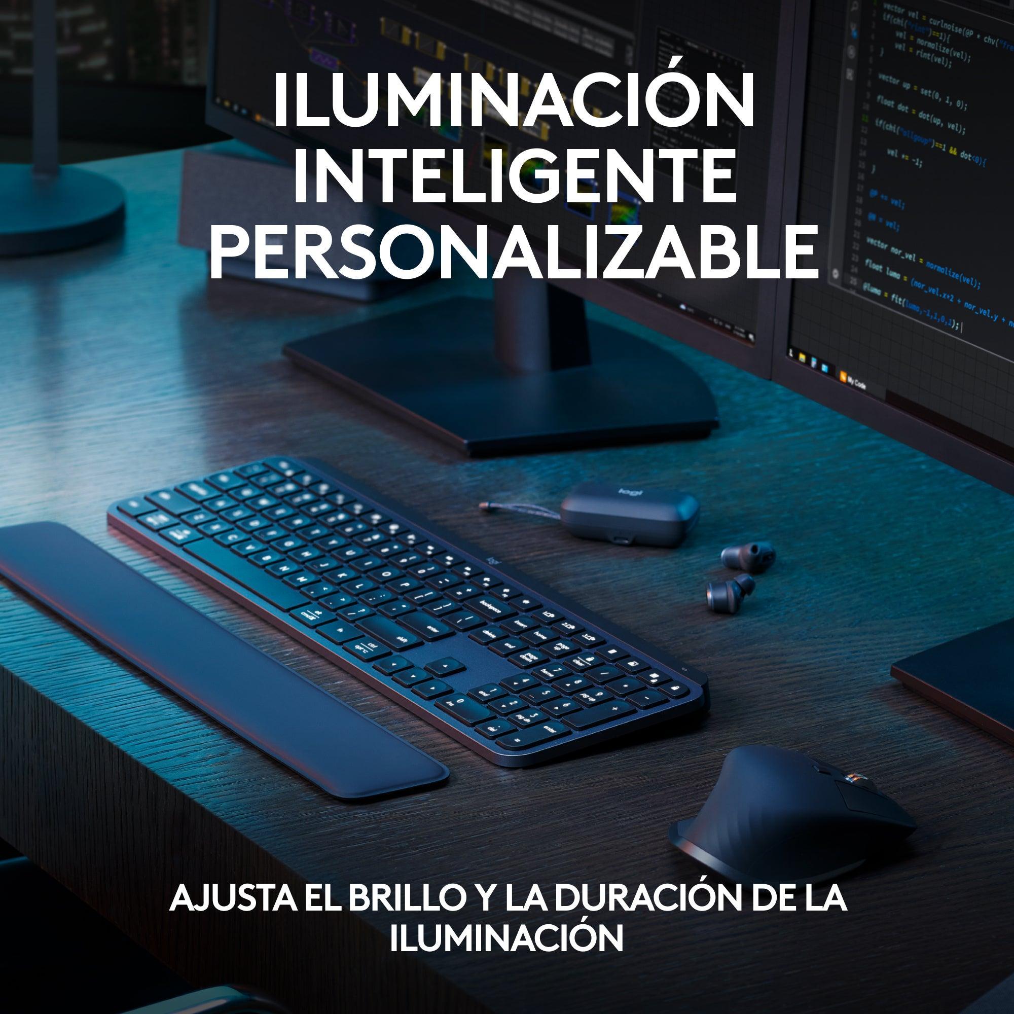 Teclado inalámbrico Bluethooth Logitech MX Keys S, USB-C