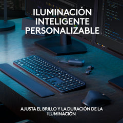 Teclado inalámbrico Bluethooth Logitech MX Keys S, USB-C