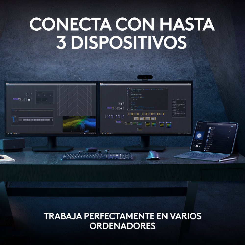 Teclado inalámbrico Bluethooth Logitech MX Keys S, USB-C