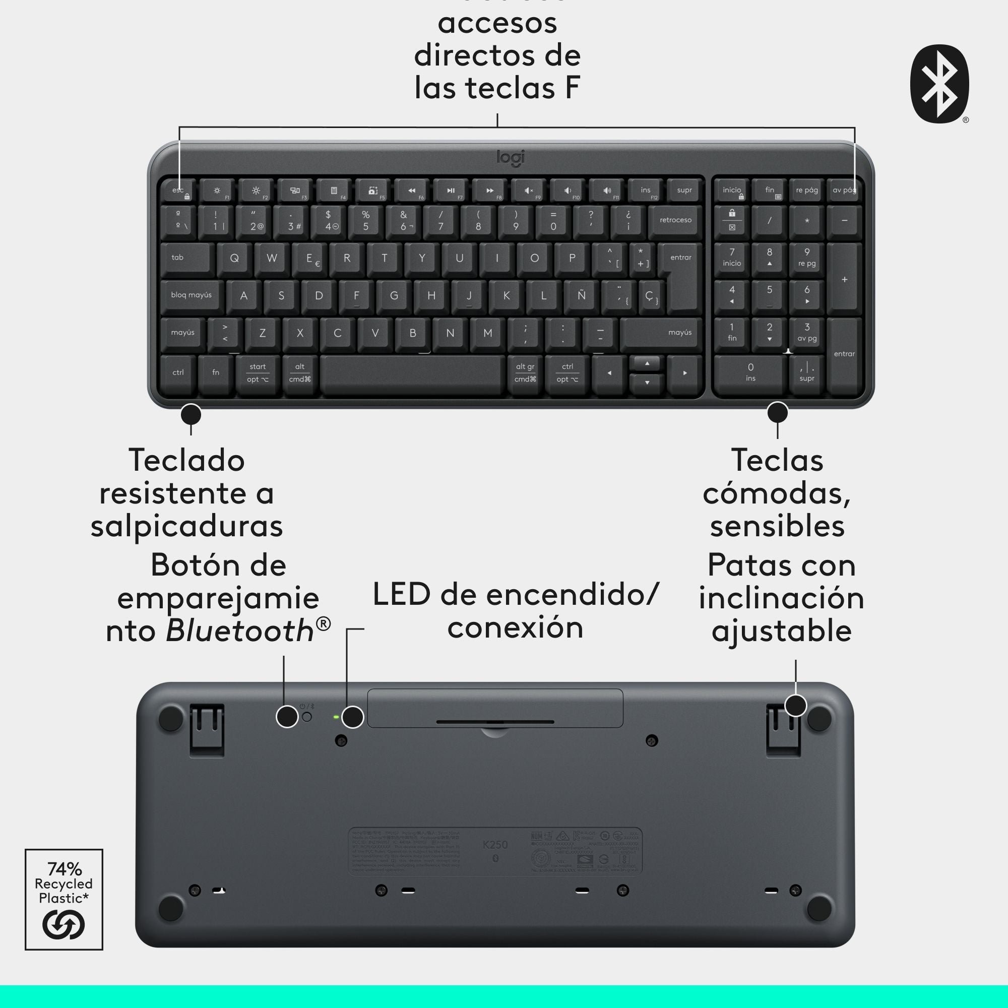 Teclado y Mouse Bluetooth Logitech MK250 920-013513