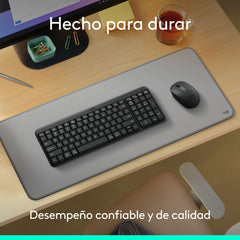Teclado y Mouse Bluetooth Logitech MK250 920-013513, incluye Mousepad