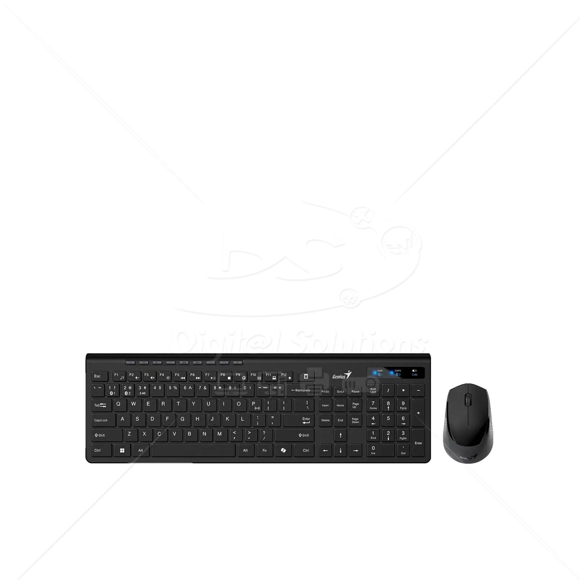 Teclado y Mouse Wireless Bluetooth GENIUS SLIMSTAR 8230 color Negro