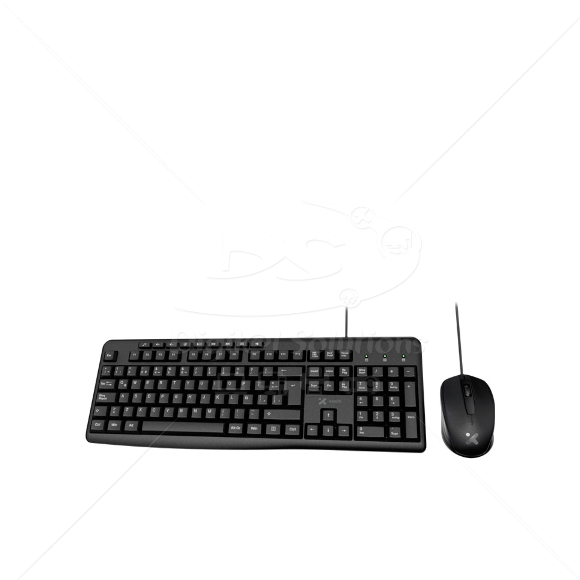Teclado y Mouse Xtech XTK-302S USB