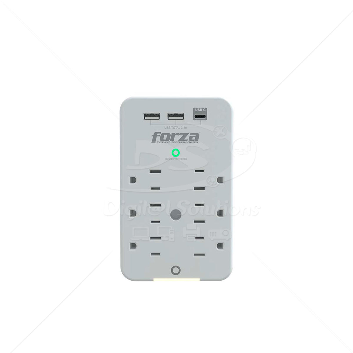 Tomacorriente Forza FWT-631USBC 6 Sal 3USB