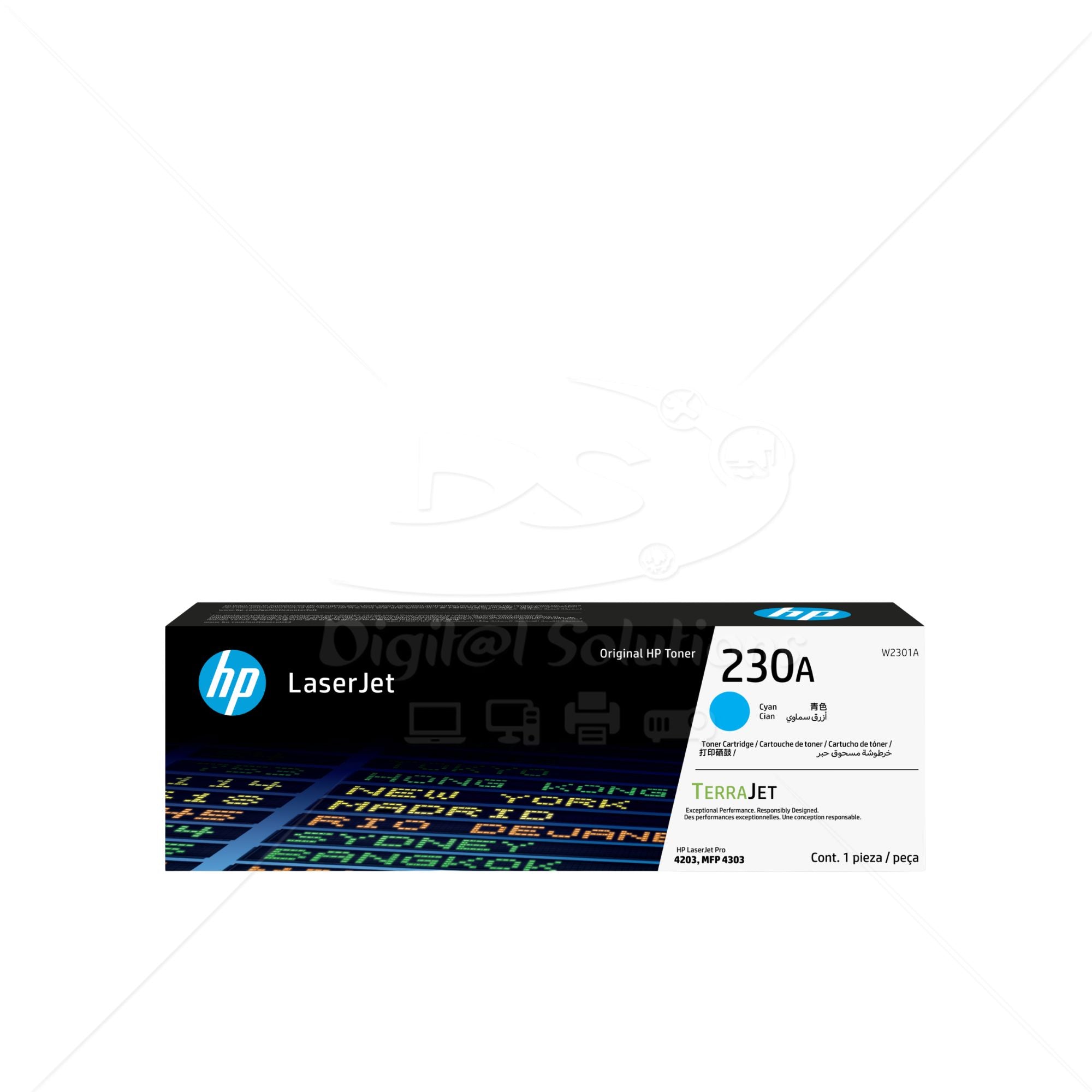 Tóner HP 230A W2301A CY