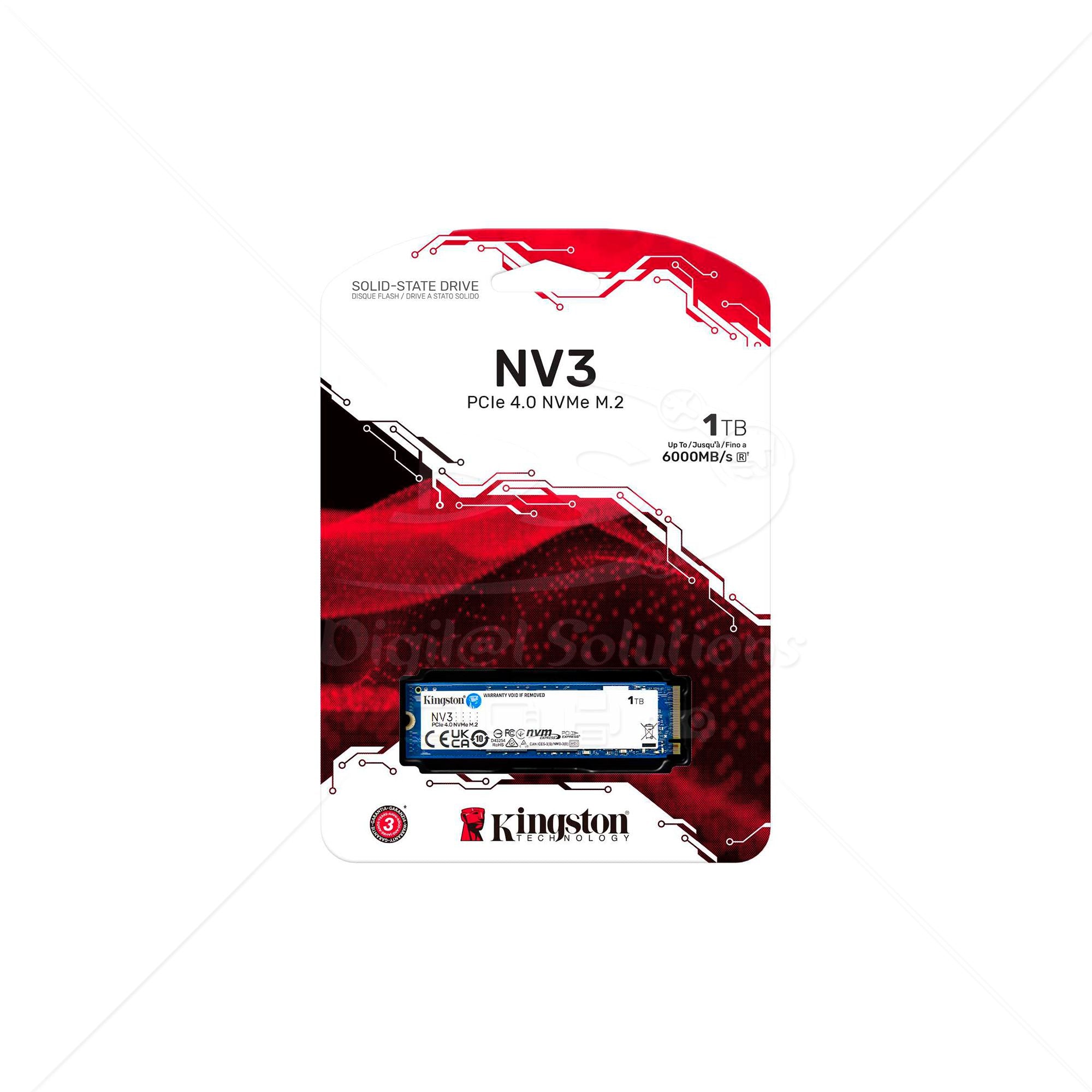 Unidad de Estado Sólido Kingston SNV3S/1000G 1TB
