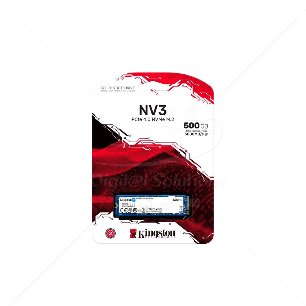 Unidad de Estado Sólido Kingston SNV3S/500G 500GB