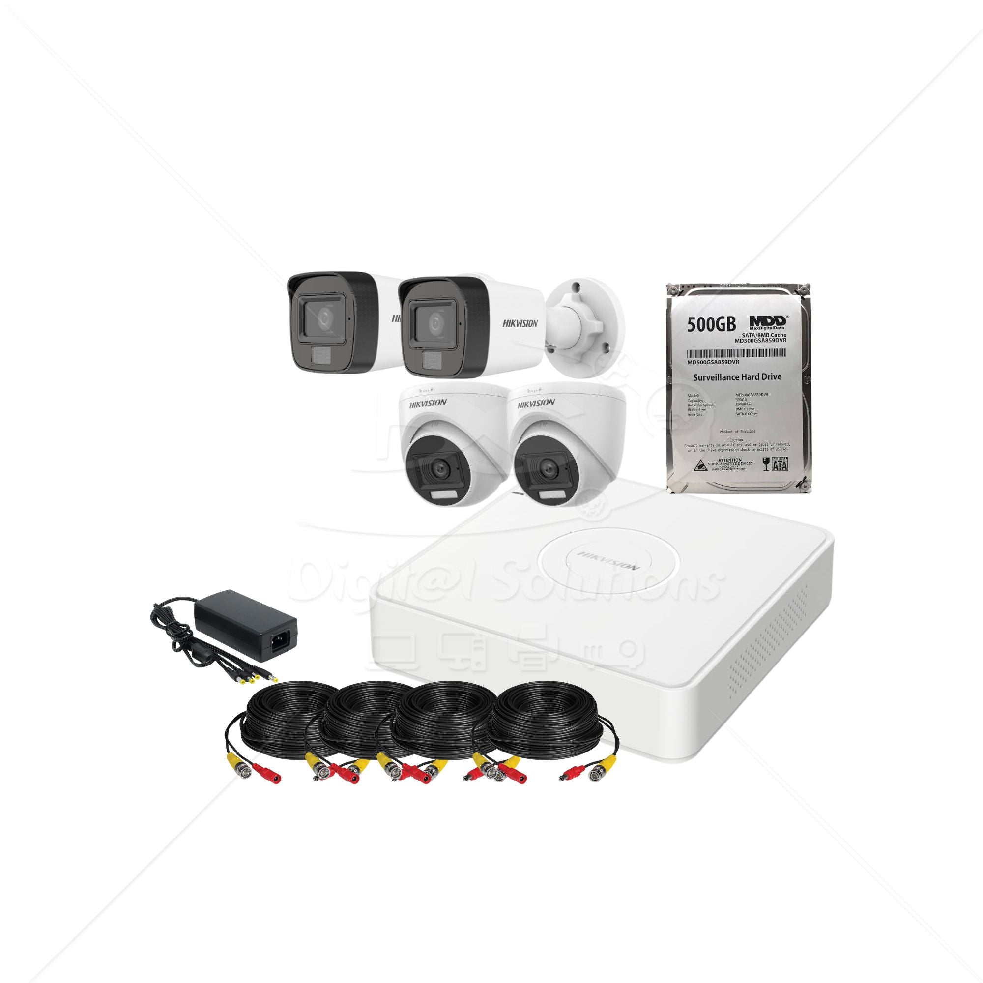 kit 4 cámaras 2mp (1080P) smart hybrid light