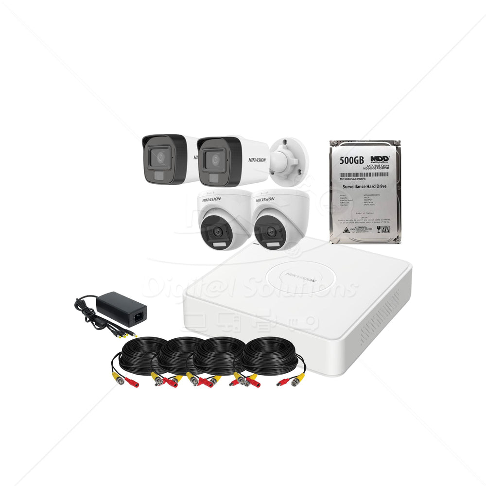 kit 4 cámaras 2mp (1080P) smart hybrid light