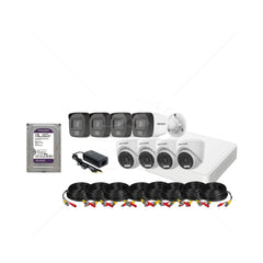 kit 8 cámaras 2mp (1080P) smart hybrid light